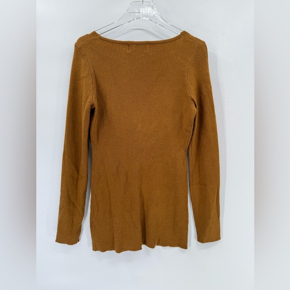 Modern Citizen mustard yellow ribbed sweater size xl - Picture 3 of 8